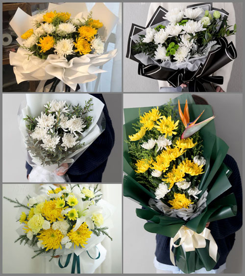 山东青岛平度市蓼兰镇马二丘村白事花束代送